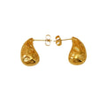 Jewelry wholesale Wholesale Water Drop Trendy 304 Stainless Steel Stud Earrings-18K Gold Plated, Waterproof