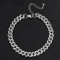 Wholesale Cuban Link Hip Hop Anklet – Box Clasp, Extension Chain, Chain 8in-10in