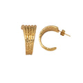 Jewelry wholesale Wholesale Chunky Minimalist 304 Stainless Steel Hoop Earrings-18K Gold Plated, Waterproof