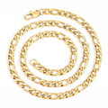 Jewelry wholesale Wholesale 3mm-6mm Classic 304 Stainless Steel Figaro Chain Necklace NK Chain 16in,18in,20in,22in,24in,26in Waterproof
