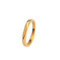 Jewelry wholesale Wholesale Signet Minimalist 304 Stainless Steel Band Ring – 18K Gold Plated, Waterproof