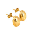 Wholesale Water Drop Lovely 304 Stainless Steel Stud Earrings-18K Gold Plated, Waterproof