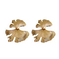 Wholesale Leaf Elegant 304 Stainless Steel Drop Earrings-18K Gold Plated, Waterproof