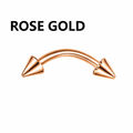 Jewelry wholesale Wholesale G23 Titanium 16G Internally Thread Curve Barbell Eyebrow Piercing
