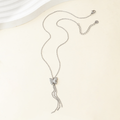 Jewelry wholesale Wholesale Layered Butterfly Tassel Elegant 304 Stainless Steel Pendant Necklace – 14K Gold Plated, Chain 16.14in + 1.97in, Waterproof