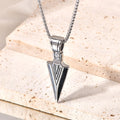 Wholesale Arrowhead Necklace Vintage 304 Stainless Steel Pendant Necklace – 18K Gold Plated, Chain 17.72in, Waterproof