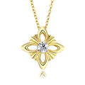 Jewelry wholesale Wholesale Moissanite 0.5CT D/VVS1 Round Cut Four-Prong Solitaire Pendant Necklace – 18 K Yellow- Gold Vermeil on 925 Silver, 40 + 5 cm Chain, GRA Certified