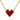 Stainless Steel Personalized Niche Red Heart Necklace