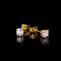 Jewelry wholesale Wholesale Hexagon Trendy Square Cubic Zirconia Stud Earrings