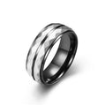Wholesale Men’s Textured Tungsten-Pattern Titanium Steel Ring – Stylish Stainless Steel Band – Waterproof