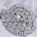 Wholesale Mixed Cut Baguette Cubic Zirconia Ice Chain Hip Hop  Necklace, Chain7in-24in