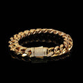 Jewelry wholesale Wholesale Hip Hop Cuban Link Bracelet, Iced Out Zircon Spring Clasp, Chain 7in,7.5in,8in,8.5in,9in