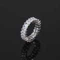 Jewelry wholesale Wholesale Square Cubic Zirconia Hip Hop Band Ring