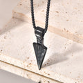 Wholesale Arrowhead Necklace Vintage 304 Stainless Steel Pendant Necklace – 18K Gold Plated, Chain 17.72in, Waterproof