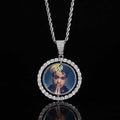 Jewelry wholesale Wholesale Cubic Zirconia Hip Hop Picture Necklace 24in