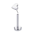 Jewelry wholesale Wholesale G23 Titanium 16G Push in Heart Flat Back Lip Rings