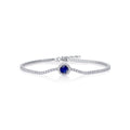 Jewelry wholesale 1CT Lab Gemstone Tennis Bracelet – Platinum on S925 Silver, 3 Colors