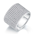 Jewelry wholesale Wholesale Moissanite D/VVS1 Round-Cut Pavé Eleven-Row Eternity Ring – 925 Sterling Silver with 18K White Gold Vermeil, GRA Certified – Glamorous & Elegant