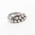 Jewelry wholesale Wholesale Cluster Ball Trendy 304 Stainless Steel Band Ring, Waterproof