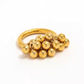 Jewelry wholesale Wholesale Cluster Ball Trendy 304 Stainless Steel Band Ring, Waterproof