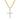 1.10 / 2.75 / 5.50 CTW · D/VVS1 Round-Cut Moissanite Cross Pendant — 11-Stone Four-Prong Line Setting, 18 K Yellow- or White-Gold Vermeil (2.5 µm) on S925 Silver, Chain Optional