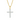 4 mm · D/VVS1 Moissanite Cross Pendant — 11-Stone Prong, 18 K White- or Yellow-Gold-Plated 925 Silver, Chain Optional