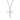 4 mm · D/VVS1 Moissanite Cross Pendant — 11-Stone Prong, 18 K White- or Yellow-Gold-Plated 925 Silver, Chain Optional