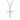 5 mm · D/VVS1 Moissanite Cross Pendant — 11-Stone Prong, 18 K White- or Yellow-Gold-Plated 925 Silver