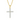 5 mm · D/VVS1 Moissanite Cross Pendant — 11-Stone Prong, 18 K White- or Yellow-Gold-Plated 925 Silver
