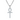 3 mm · D/VVS1 Moissanite Cross Pendant — 19-Stone Pavé, 18 K White- or Yellow-Gold-Plated 925 Silver, Chain Optional