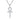 D/VVS1 · 3-5 mm Moissanite Ankh Pendant — Round-Brilliant Pavé Cross, 18 K Yellow or White-Gold Vermeil (2.5 µm) on 925 Silver