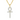 4 mm · D/VVS1 Moissanite Cross Pendant — 19-Stone Pavé, 18 K White- or Yellow-Gold-Plated 925 Silver, Chain Optional