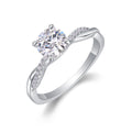Jewelry wholesale Wholesale Moissanite 1CT D/VVS1 Round Cut Four-Prong Vintage Pavé Engagement Ring – 18K White Gold Vermeil on 925 Silver, GRA Certified