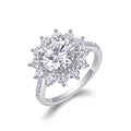 Jewelry wholesale Wholesale Moissanite 3.0 CT D/VVS1 Round Cut Four-Prong Solitaire Engagement Ring – 18K White Gold Vermeil on 925 Silver, GRA Certified
