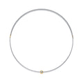 Jewelry wholesale Wholesale Moissanite 0.24CT D/VVS1 Round-Cut Silver Cord Solitaire Necklace Cord Solitaire Necklace – 18K Yellow-Gold Vermeil Bezel on 925 Silver, 65 cm Chain, GRA Certified