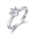 Jewelry wholesale Wholesale Moissanite 1CT D/VVS1 Round Cut Six-Prong Solitaire Engagement Ring – 18K White Gold Vermeil on 925 Silver, GRA Certified