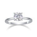 Jewelry wholesale Wholesale Moissanite 2CT D/VVS1 Round Cut Solitaire Engagement Ring – 925 Sterling Silver with 18K White Gold Vermeil, GRA Certified