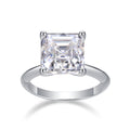 Jewelry wholesale Wholesale Moissanite D/VVS1 Radiant Cut four-Prong Solitaire Engagement Ring – 18K White Gold Vermeil on 925 Silver, GRA Certified