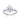 Jewelry wholesale Wholesale Moissanite D/VVS1  Pear Cut Five-Prong Three-Stone Pavé Shoulder Engagement Ring – 18K White Gold Vermeil on 925 Silver，GRA Certified