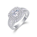 Jewelry wholesale Wholesale Moissanite 1CT D/VVS1 Round Cut Four-Prong Eternity Engagement Ring – 18K White Gold Vermeil on 925 Silver, GRA Certified