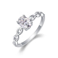 Jewelry wholesale Wholesale Moissanite D/VVS1 Oval Cut four-Prong Solitaire Engagement Ring – 18K White Gold Vermeil on 925 Silver, GRA Certified