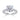 Jewelry wholesale Wholesale Moissanite 5CT D/VVS1 Round-Cut four-Prong Solitaire Pavé Shoulder Engagement Ring – 18K White Gold Vermeil on 925 Silver, GRA Certified
