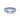 Blue Lab Moissanite Eternity Ring – Triple Row Band, Platinum on S925