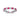 Red Lab Moissanite Alternating Eternity Ring – Platinum on S925 Silver