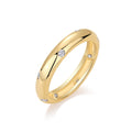 Jewelry wholesale Wholesale Moissanite D/VVS1 Round Brilliant Flush-Set Eternity Band – 925 Sterling Silver with 18K Yellow Gold Vermeil, GRA Certified