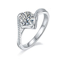 Jewelry wholesale 1ct Moissanite Ring 925 Silver Classic Engagement Wholesale Jewelry