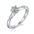 Jewelry wholesale Moissanite Ring 925 Silver 0.5ct Wedding Classic Wholesale Jewelry