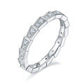Jewelry wholesale Wholesale Moissanite D/VVS1 Round Cut Snake-Inspired Pavé Eternity Band – 18K White Gold Vermeil on 925 Silver, GRA Certified