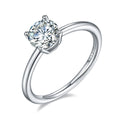 Jewelry wholesale Moissanite Solitaire Ring 1ct 925 Silver Minimalist Wholesale Jewelry
