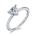 Jewelry wholesale Wholesale Moissanite D/VVS1 Trillion Cut Three-Prong Solitaire Engagement Ring – 18K White Gold Vermeil on 925 Silver, GRA Certified